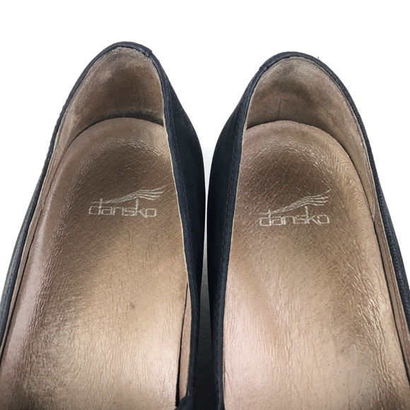 Dansko Liliana Burnished Nubuck Leather Wedge Shoes EUR 39 - Picture 13 of 16